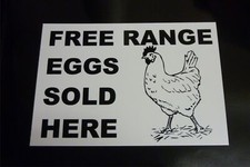 Funny Sign FREE RANGE EGGS