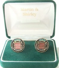 1966threepence cufflinks real - ,