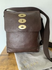 Mulberry Brown Leather Brynmore Satchel Messenger Crossbody Large Bag VGC 