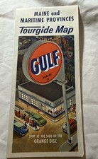 1960 1961 Gulf Oil Road Map