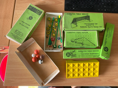 Subbuteo odds empty boxes - subbuteo,