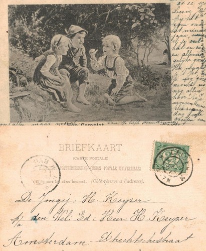 Vintage postcard dutch - postcard,