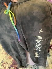 J Balvin Tie Dye Trackies Bottoms Size M Limited Edition. Excellent Condition