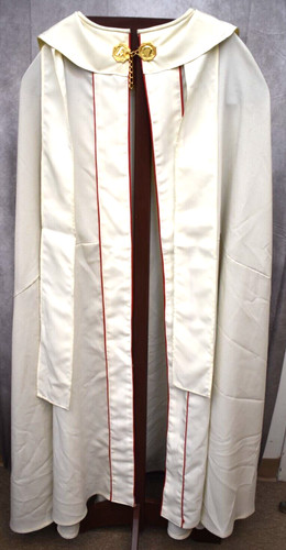 Used white cope and stole - white,