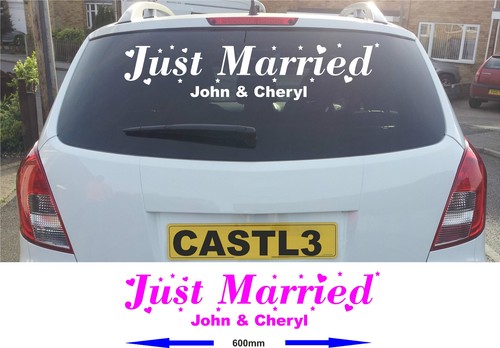 Wedding just married - just, sticker