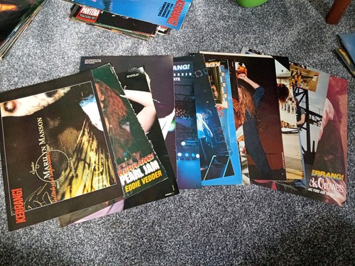 10x kerrang posters job - a4, lot