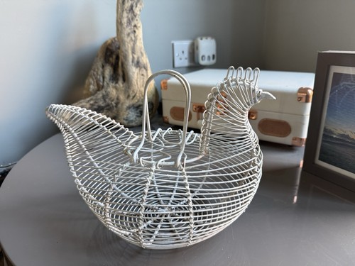 Vintage large white wirework - vintage,
