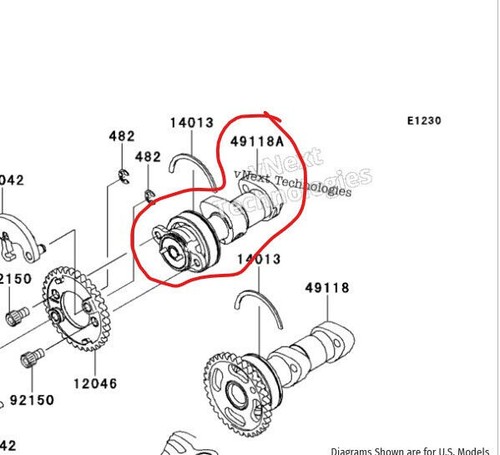 Kawasaki 49118 0133 - 49118-0133, kx450f