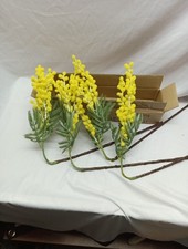 Dilatata Artificial Home Decor Mimosa Spray Set Of Four 30/8/5, Cm Yellow