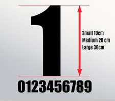 Number Vinyl Decal Sticker