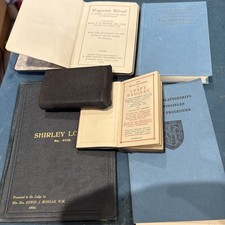 5 x Masonic Books Inc Nigerian Ritual 1964, Craft Masonry 1941, Constitutions