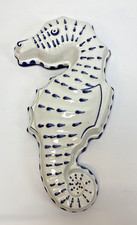 Seahorse Wall Plaque Blue Hand
