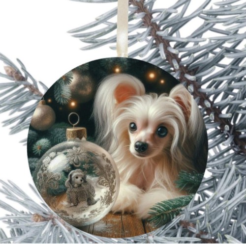 Chinese crested dog hanging - chinese,