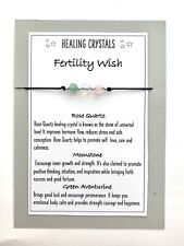 Fertility Wish Bracelet Gemstone Pregnancy Aid Conceive IVF Positive Gift Baby