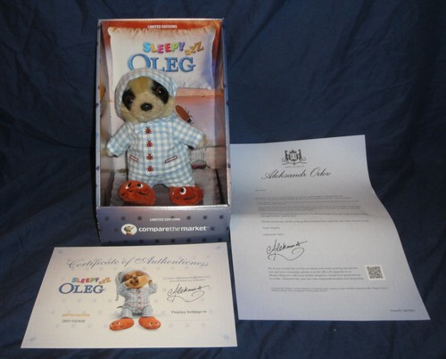 Sleepy oleg meerkat toy - oleg, brand