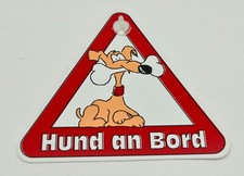 Dog on board warning sign with