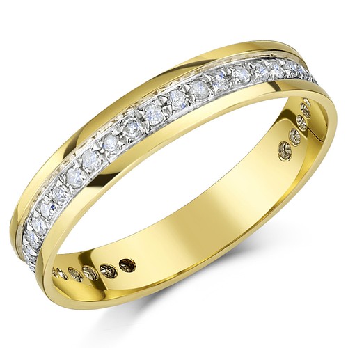 9ct yellow gold diamond - 9ct,