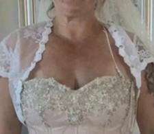 White Ivory Lace Backless