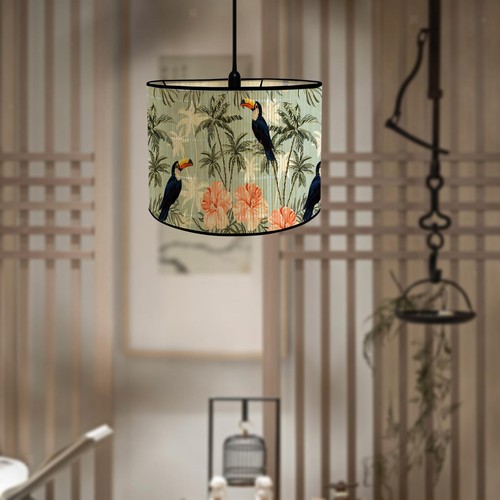 Drum lampshade e27 handmade - drum,