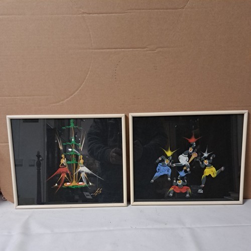 Two vintage 1950 signed - 1950's,