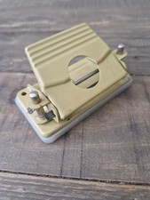KIN Vintage Hole Punch Perforator 602 Yellow Czechoslovakia Retro Office