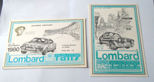 Postcards lombard rally - postcards,