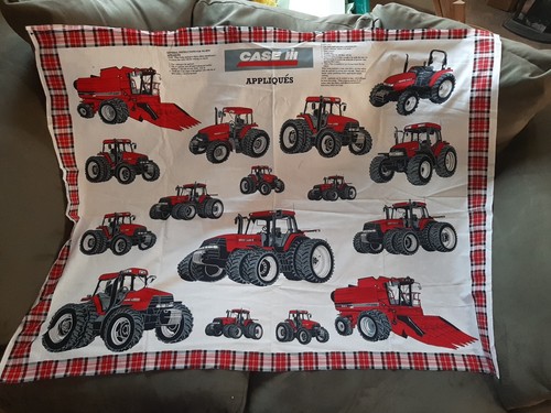 Case tractor appliques panel - appliques,