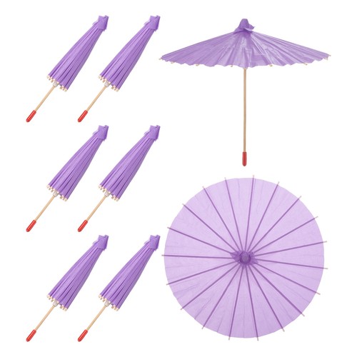 6pcs paper umbrellas - umbrellas,