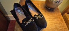 Dune black suede loafers - suede,