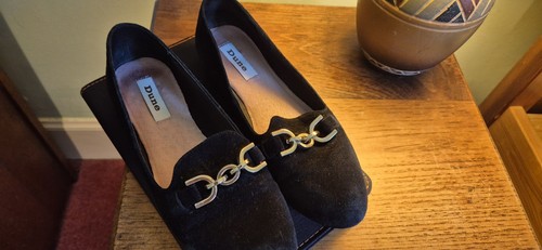 Dune black loafers ladies - dune,