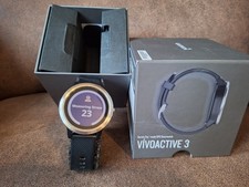 Garmin Vivoactive 3, Boxed, GPS Smart watch, Black Silver VGC