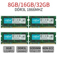 Crucial 32GB 16GB 8GB DDR3L