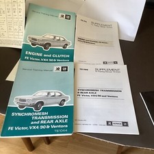 Vauxhall Victor FE, VX4/90, Ventora service training manuals x 3 & 3 supplements