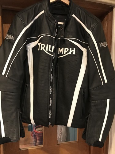 Triumph motocycle leather - motocycle,
