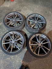 19" Golf R Pretoria Style Alloy Wheels & Tyres USED 5x112 Mk5 MK6 MK7 Caddy Etc