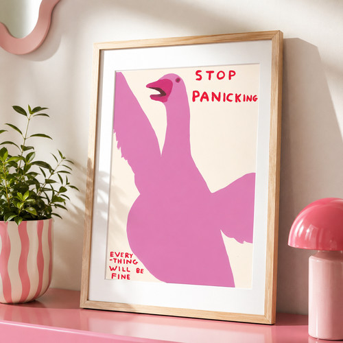 David shrigley panicking pink - shrigley,