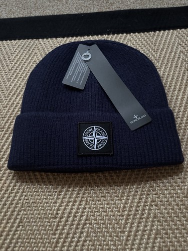Stone island navy beanie - stone, hat