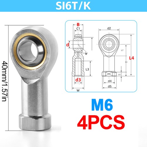 Pcs female rod end - m8,