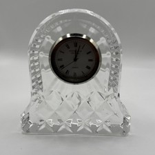 Edinburgh Crystal Miniature Mantle Quartz Clock 