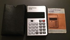 PRINZTRONIC SR99M CALCULATOR WITH CASE & INSTRUCTIONS NOT WORKING SPARES REPAIR