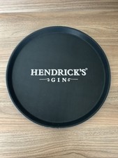 Hendricks Gin Hard Plastic Tray Rubber Top Grip Home Bar Man Cave Pub Brand New
