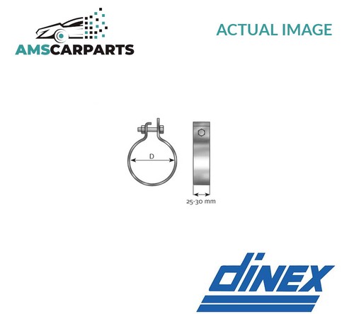 Exhaust system clip clamp - exhaust,