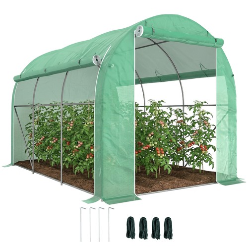 Outsunny polytunnel greenhouse - polytunnel,