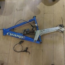 RETRO ORANGE PATRIOT 66 DOWNHILL BIKE FRAME WITH FOX DHX 5.0 REAR SHOCK & BRAKES
