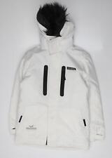 Hollister Women's White Parka Jacket XS Winter Outdoor