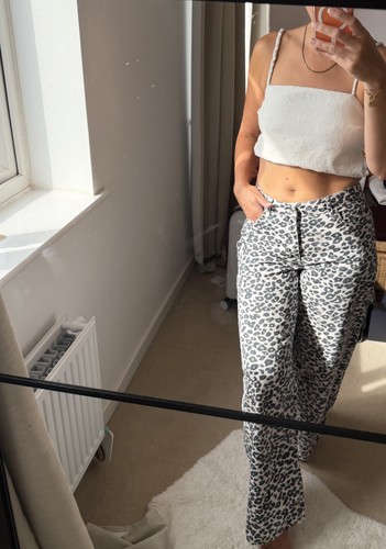 Zara wide leg mid high - zara, waist