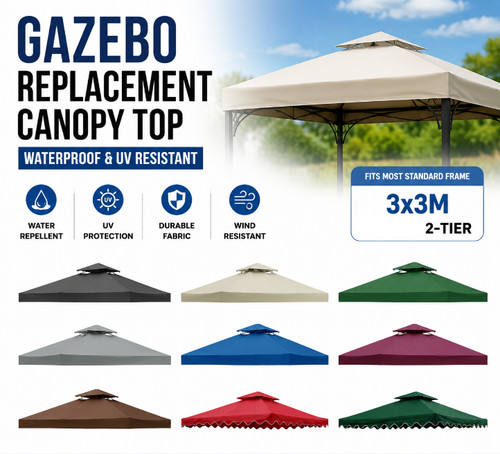 3x3m garden gazebo top - gazebo,