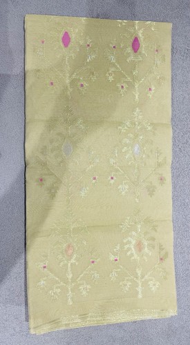 Dhakai jamdani gold saree - gold, with
