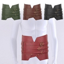 PU Medieval Vintage Wide Belt