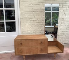 Meredew Mid Century Dresser with Long Mirror